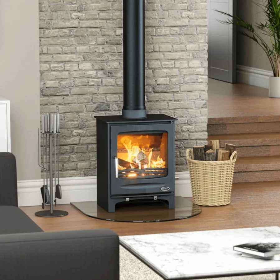 Henley Sherwood 8kW multi-fuel stove — DEFRA approved, classic Irish design